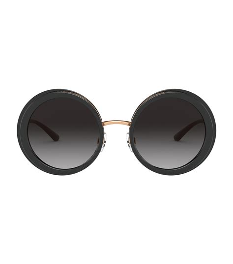 dolce gabbana oprawki round|Round Sunglasses in Black for Women .